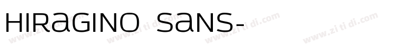 Hiragino Sans字体转换